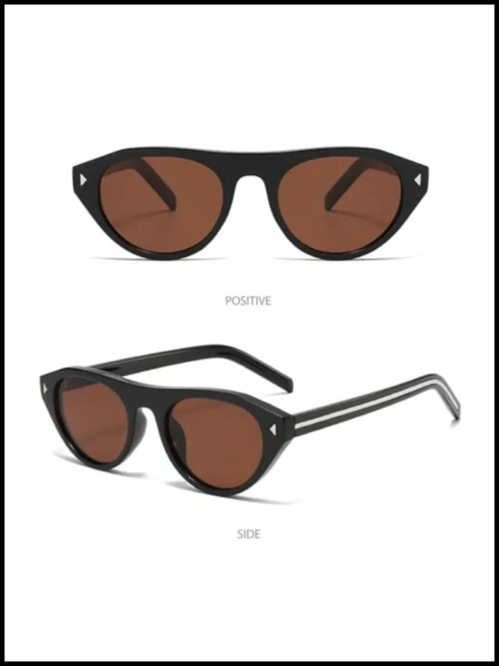 Retro Oval Cat Eye Sunglasses UV400 Protection Narrow Shades Women Sun Glasses